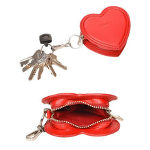 Load image into Gallery viewer, Sassora Genuine Premium Leather Women's Keycase and Pencase Valentine's Combo Set (for her)