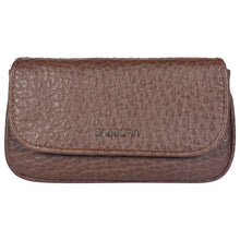 Load image into Gallery viewer, Sassora Genuine Leather Unisex Keycase & Coin Pouch (Brown)