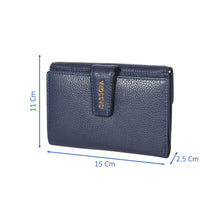 Load image into Gallery viewer, Sassora Premium Leather Navy Blue Medium Purse for Girls