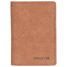 Load image into Gallery viewer, Sassora Premium Leather Men&#39;s Slim Small RFID Notesae (Tan)
