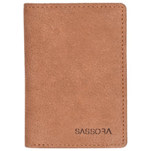 Load image into Gallery viewer, Sassora Premium Leather Men's Slim Small RFID Notesae (Tan)