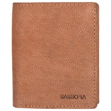 Load image into Gallery viewer, Sassora 100% Pure Leather Men's RFID Wallet(Tan)