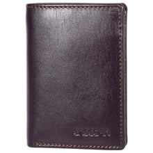 Load image into Gallery viewer, Sassora Premium Leather Men's Slim Small RFID Notesae (Dark Brown)