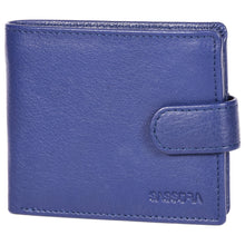 Load image into Gallery viewer, Sassora 100% Genuine Premium Leather Boys RFID Wallet(Blue)