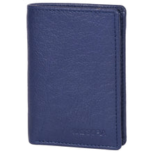 Load image into Gallery viewer, Sassora Premium Leather Men's Slim Small RFID Notesae (Blue)