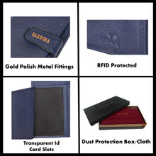 Load image into Gallery viewer, Sassora Premium Leather Navy Blue Medium Purse for Girls