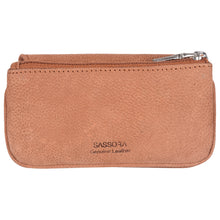 Load image into Gallery viewer, Sassora Genuine Leather Unisex Keycase &amp; Coin Pouch (Tan)
