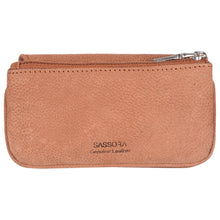 Load image into Gallery viewer, Sassora Genuine Leather Unisex Keycase & Coin Pouch (Tan)
