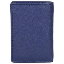 Load image into Gallery viewer, Sassora Premium Leather Men's Slim Small RFID Notesae (Blue)