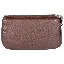 Load image into Gallery viewer, Sassora Genuine Leather Unisex Keycase & Coin Pouch (Brown)