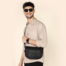 Load image into Gallery viewer, Sassora Premium Leather Unisex Zip Closure Fannypack