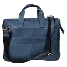 Load image into Gallery viewer, SASSORA Genuine Leather Messenger Bag for Men | 17 Inch Laptop Sleeve | Multiple Zip Compartments | Office & Travel Briefcase