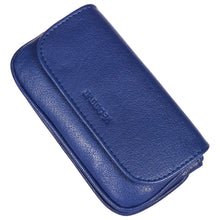 Load image into Gallery viewer, Sassora Genuine Leather Unisex Keycase & Coin Pouch (Blue)