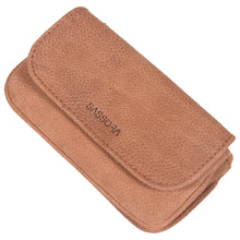 Load image into Gallery viewer, Sassora Genuine Leather Unisex Keycase & Coin Pouch (Tan)