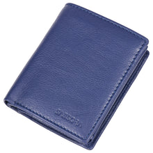 Load image into Gallery viewer, Sassora 100% Pure Leather Men's RFID Wallet(Blue)