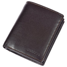 Load image into Gallery viewer, Sassora 100% Pure Leather Men's RFID Wallet(Dark Brown)