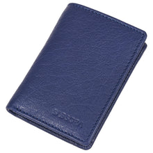 Load image into Gallery viewer, Sassora Premium Leather Men's Slim Small RFID Notesae (Blue)