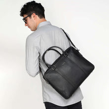 Load image into Gallery viewer, Sassora Premium Leather Office Laptop Messenger Bag