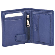 Load image into Gallery viewer, Sassora 100% Pure Leather Men's RFID Wallet(Blue)