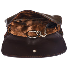 Load image into Gallery viewer, Sassora Genuine Leather Unisex Keycase & Coin Pouch (Dark Brown)