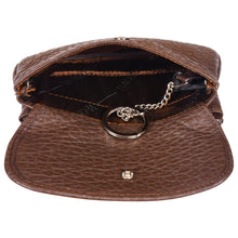 Load image into Gallery viewer, Sassora Genuine Leather Unisex Keycase & Coin Pouch (Brown)