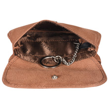 Load image into Gallery viewer, Sassora Genuine Leather Unisex Keycase & Coin Pouch (Tan)