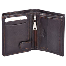 Load image into Gallery viewer, Sassora 100% Pure Leather Men's RFID Wallet(Dark Brown)