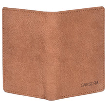 Load image into Gallery viewer, Sassora Premium Leather Men&#39;s Slim Small RFID Notesae (Tan)
