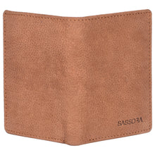 Load image into Gallery viewer, Sassora Premium Leather Men's Slim Small RFID Notesae (Tan)