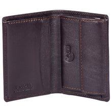 Load image into Gallery viewer, Sassora Premium Leather Men's Slim Small RFID Notesae (Dark Brown)