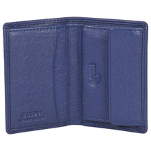 Load image into Gallery viewer, Sassora Premium Leather Men's Slim Small RFID Notesae (Blue)