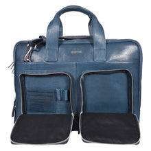 Load image into Gallery viewer, SASSORA Genuine Leather Messenger Bag for Men | 17 Inch Laptop Sleeve | Multiple Zip Compartments | Office & Travel Briefcase