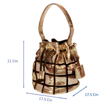 Load image into Gallery viewer, Sassora Genuine Leather Small Women Bucket Bag For Party