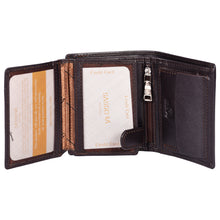 Load image into Gallery viewer, Sassora 100% Pure Leather Men's RFID Wallet(Dark Brown)