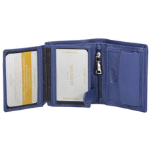 Load image into Gallery viewer, Sassora 100% Pure Leather Men's RFID Wallet(Blue)