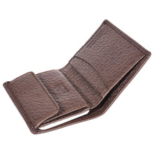 Load image into Gallery viewer, Sassora Premium Leather Men's Slim Small RFID Notesae (Brown)