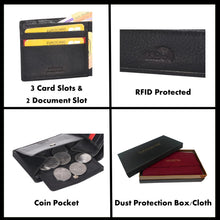 Load image into Gallery viewer, Sassora 100% Pure Leather Unisex RFID Wallet