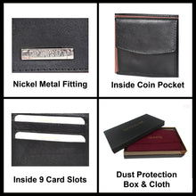 Load image into Gallery viewer, Sassora Leather RFID Men Wallet With 9 Card Slots