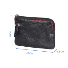 Load image into Gallery viewer, Sassora Premium Leather Unisex Zip Closure Key Pouch