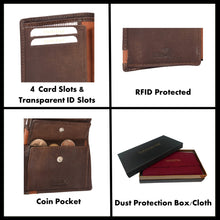 Load image into Gallery viewer, Sassora Premium Leather Bi-Fold RFID Notecase