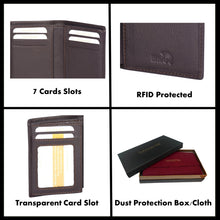 Load image into Gallery viewer, Sassora Genuine Leather Medium Bifold Notecase