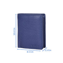 Load image into Gallery viewer, Sassora 100% Pure Leather Men's RFID Wallet(Blue)
