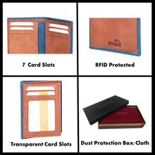 Load image into Gallery viewer, Sassora 100% Pure Leather Bi-Fold RFID Notecase