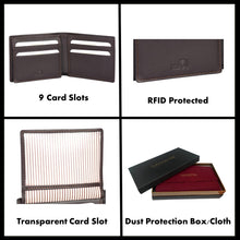 Load image into Gallery viewer, Sassora Genuine Leather Medium Unisex Wallet