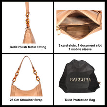 Load image into Gallery viewer, Sassora Premium Leather Hobo Shoulder Bag