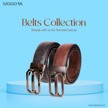 Load image into Gallery viewer, Sassora Premium Leather Men Reversible Belt

