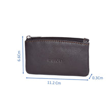 Load image into Gallery viewer, Sassora Genuine Leather Zip Closure Key Pouch