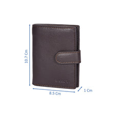 Load image into Gallery viewer, Sassora Genuine Leather Small Brown Notecase