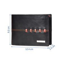 Load image into Gallery viewer, Sassora Pure Genuine Leather Large RFID Black Tan Men's Wallet