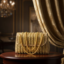 Load image into Gallery viewer, Sassora Stone & Beads Embellished Party Sling Bag
